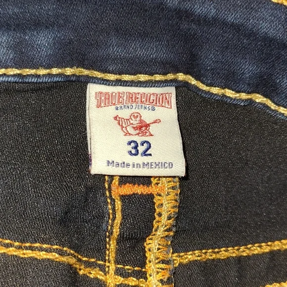 True Religion Dark Blue Curvy Skinny Old Jeans Size 11 - Picture 9 of 12